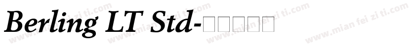 Berling LT Std字体转换
